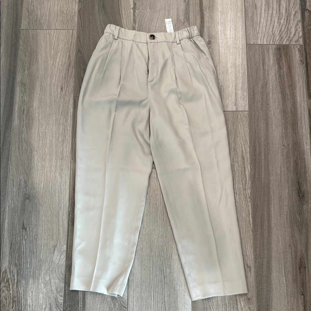 Zara pants beige ankle size xsmall